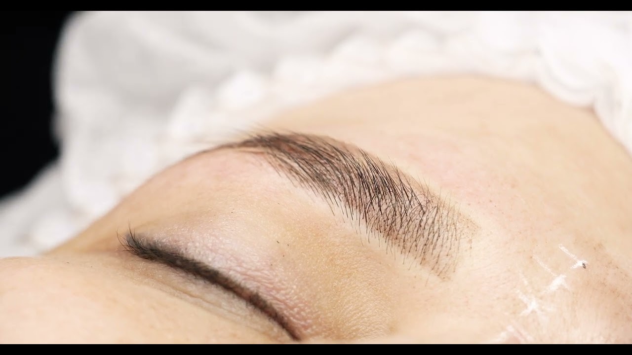 Powder brows pmu behandeling